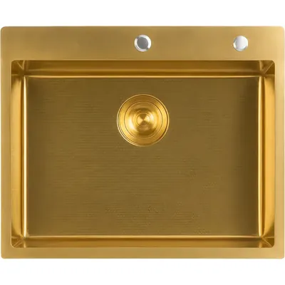 Мойка кухонная Marrbaxx G5050-R Decor / G5050-DMR (золото)