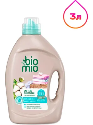 Гель для стирки BioMio Bio-Colors&Whites Для белого и цветного белья Экологичный (3л)