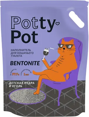 Наполнитель для туалета Potty-Pot Детская пудра и уголь (5л/4кг)