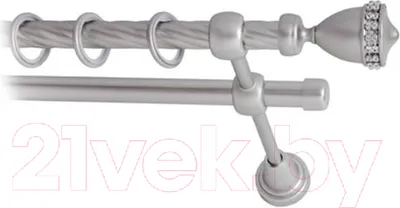 Карниз для штор Lm Decor Кубок 110 2р витой (сатин, 2м)