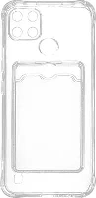 Чехол-накладка Zibelino Silicone Card Holder Realme C21Y/C25Y / ZSCH-RLM-C21Y-CAM-TRN (прозрачный)