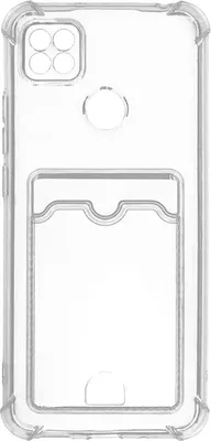 Чехол-накладка Zibelino Silicone Card Holder для Xiaomi Redmi / ZSCH-XMI-RDM-9C-CAM-TRN (прозрачный)