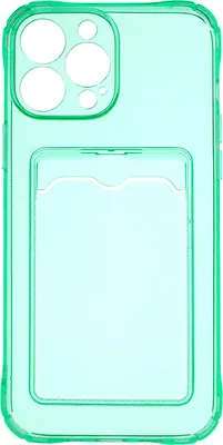 Чехол-накладка Zibelino Silicone Card Holder Apple iPhone / ZSCH-IPH-13-PRO-MAX-CAM-MIN (мятный)