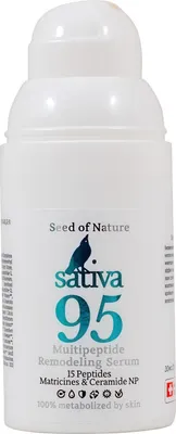 Сыворотка для лица Sativa №95 Мультипептидная ремоделирующая (30мл)