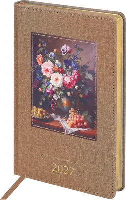 Ежедневник Brauberg ArtGallery 2027 / 118008 (бежевый)
