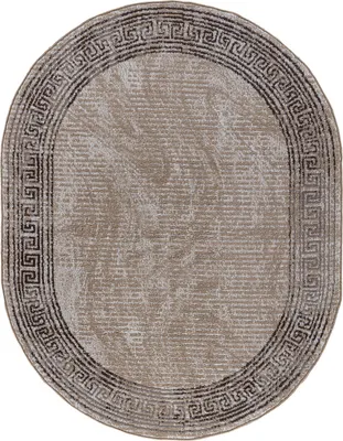 Ковер Aidin Carpet Praga 06022A-OVAL-TOZ GRI-BROWN (1x2)