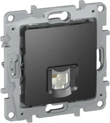 Розетка IEK Ieketika 6726401 (антрацит)