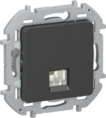 Розетка IEK Iekinspiria 6738231 (антрацит)