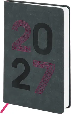 Ежедневник Brauberg Scripted 2027 / 118024 (серый/голубой)