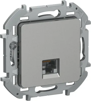 Розетка IEK Iekinspiria 6738271 (алюминий)