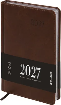 Ежедневник Brauberg Impression 2027 / 118032 (коричневый)
