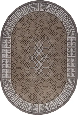 Ковер Aidin Carpet Praga 06027A-OVAL-BEIGE-DARK VIZON (1x2)