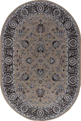 Ковер Aidin Carpet Praga 06030A-OVAL-BEIGE-BEIGE (1x2)