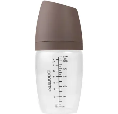 Бутылочка для кормления Paomma С соской M (240мл, Taupe)