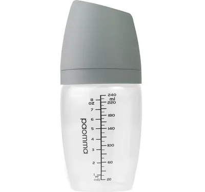 Бутылочка для кормления Paomma С соской L (240мл, Light Grey)