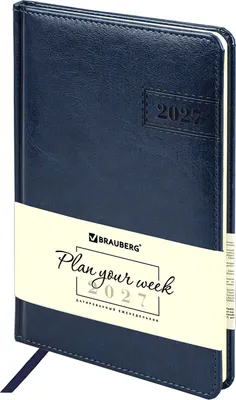 Еженедельник Brauberg Imperial 2027 / 118135 (синий)