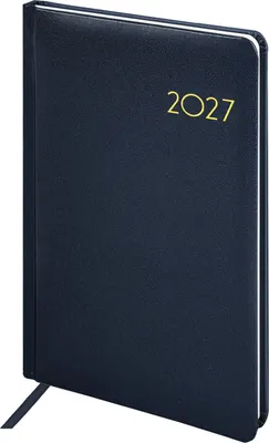 Еженедельник Brauberg Select 2027 / 118143 (темно-синий)
