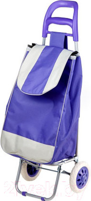 Сумка-тележка Perfecto Linea 42-307022 (фиолетовый, полоска)