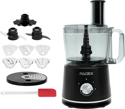 Кухонный комбайн RAGEX R128-201 (темно-серый)