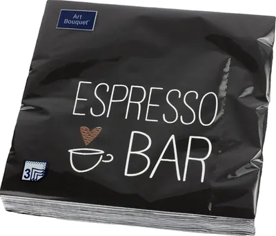 Бумажные салфетки Art Bouquet Espresso Bar 33х33см 3сл / 37399 (20шт)