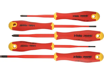 Набор отверток Felo Диэлектрических SL/PH E-Slim Ergonic / 41385198 (5шт)