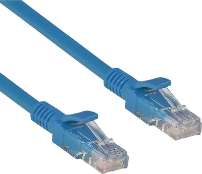 Кабель ExeGate UTP-RJ45-RJ45-5e-1M-BL / EX241494RUS (1м, голубой)