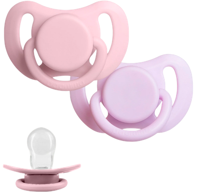 Набор пустышек Paomma Силиконовые 6-18 мес (Baby Pink/Lilac)