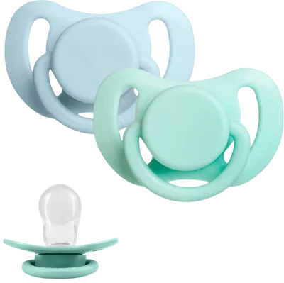 Набор пустышек Paomma Силиконовые 6-18 мес (Baby Blue/Milk Mint)