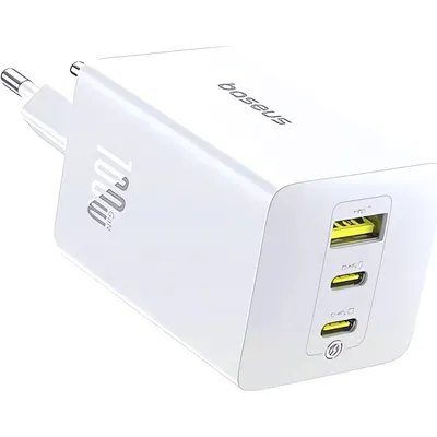 Адаптер питания сетевой Baseus EnerFill FE11 2C+U 100W / P10182102213-00 (белый)