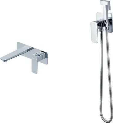 Гигиенический душ со смесителем Oliveeka OL-829003+869003-CR (хром)