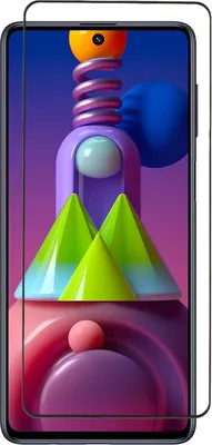 Защитное стекло для телефона Zibelino 5D для Samsung M51/M52 5G/M53 5G/M54 5G/M55 5G/Note 10 Lite/S10 (ZTG-5D-SAM-M515-BLK)
