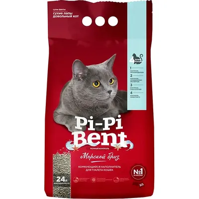 Наполнитель для туалета Pi-Pi-Bent Морской бриз (24л/10кг)