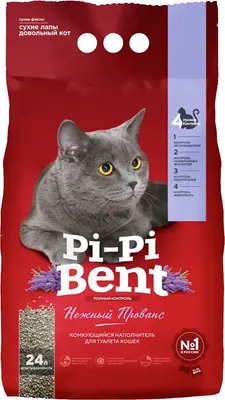 Наполнитель для туалета Pi-Pi-Bent Нежный Прованс (24л/10кг)