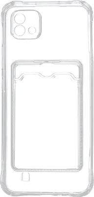 Чехол-накладка Zibelino Silicone Card Holder Realme C20/C11 2021 ZSCH-RLM-C20-CAM-TRN