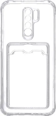 Чехол-накладка Zibelino Silicone Card Holder для Xiaomi Redmi 9 / ZSCH-XMI-RDM-9-CAM-TRN