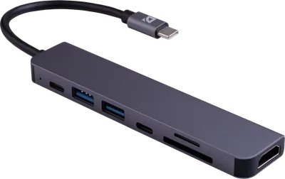 Док-станция для ноутбука Defender HB-04 / 83032 (серый)