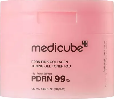 Пэд для лица Medicube PDRN Pink Collagen Toning Gel Toner Pad (70шт)