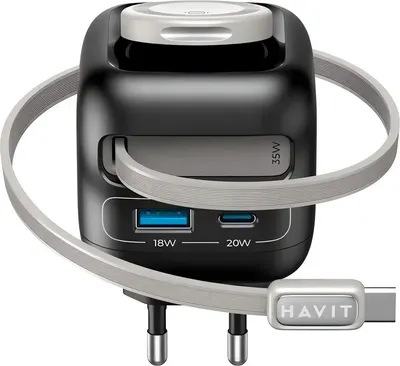 Зарядное устройство сетевое Havit UC250 A-EU (черный)