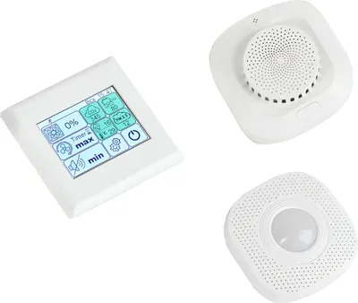 Блок управления вентилятором Техвент S-Fan Pro 10V. С модулем датчиков МДК-02/МДК-01 (белый)