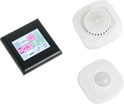 Блок управления вентилятором Техвент S-Fan Pro 10V. С модулем датчиков МДК-02/МДК-01 (черный)
