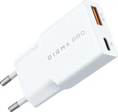 Адаптер питания сетевой Digma DPW3A / DPW3A3GX11WH (белый)