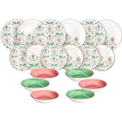 Набор столовой посуды Tognana Madison Lolita / MC070186260 (18пр)