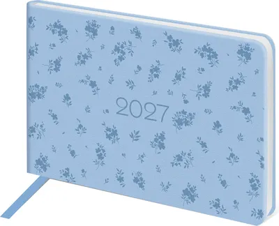 Еженедельник Brauberg Imprint 2027 / 118161 (голубой)