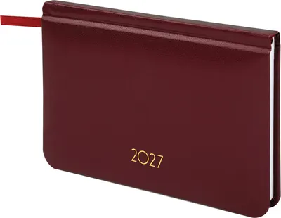 Еженедельник Brauberg Select 2027 / 118180 (бордовый)