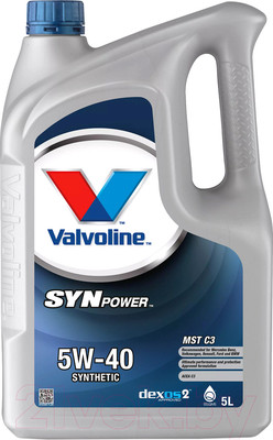 Моторное масло Valvoline SynPower MST C3 5W40 / 872386 (5л)