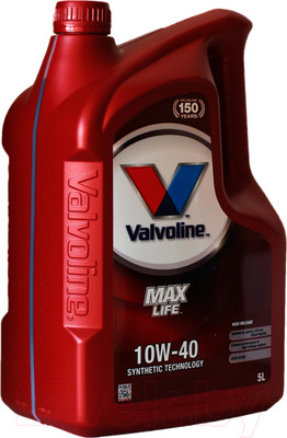 Моторное масло Valvoline MaxLife 10W40 / 872297 (5л)