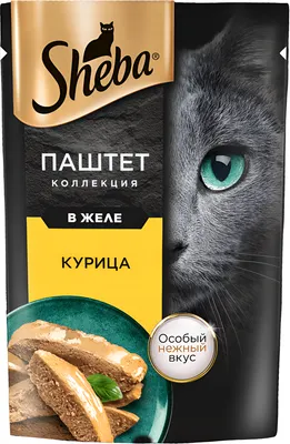 Влажный корм для кошек Sheba Для взрослых кошек Паштет в желе. Утка и печень (75г)