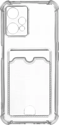 Чехол-накладка Zibelino Silicone Card Holder Realme 9 5G/9 Pro ZSCH-RLM-9-PRO-CAM-TRN (прозрачный)