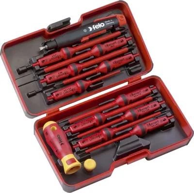 Набор отверток Felo E-Smart SL/PH/PZ/Z (+/-) в кейсе / 06391316 (14шт)