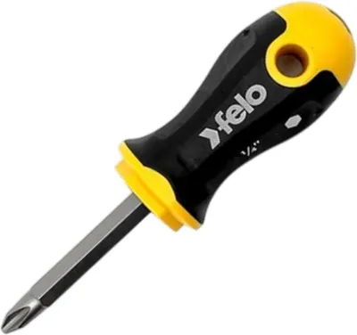 Отвертка Felo Ergonic Stubby с двухсторонней битой SL5.5хPH2 60мм / 46926010